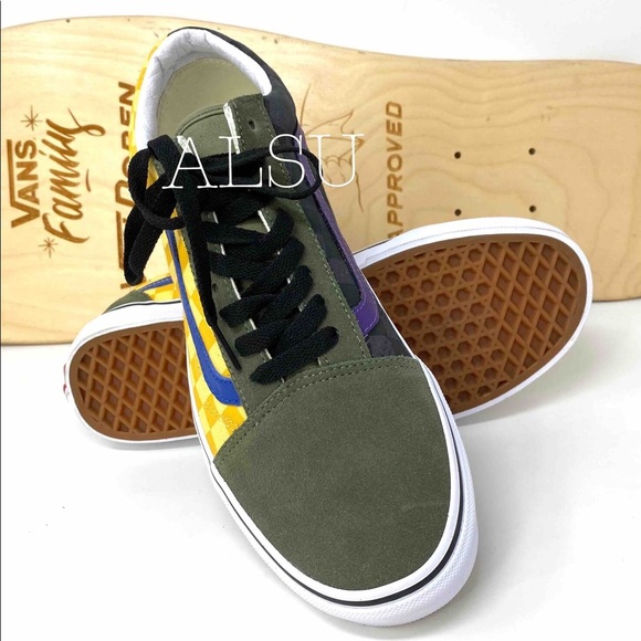 💖MEGA SALE💖VANS  Old Skool Otw Rally Checker Suede Canva Women 8 VN0A4BV5VZN - Picture 7 of 9